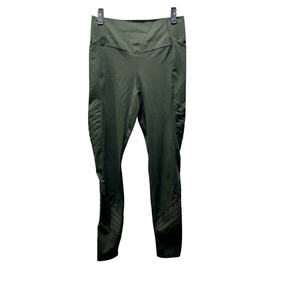 All In Motion Green Leggings Green Stretch Hi-Rise Pull-On Activewear Sz M